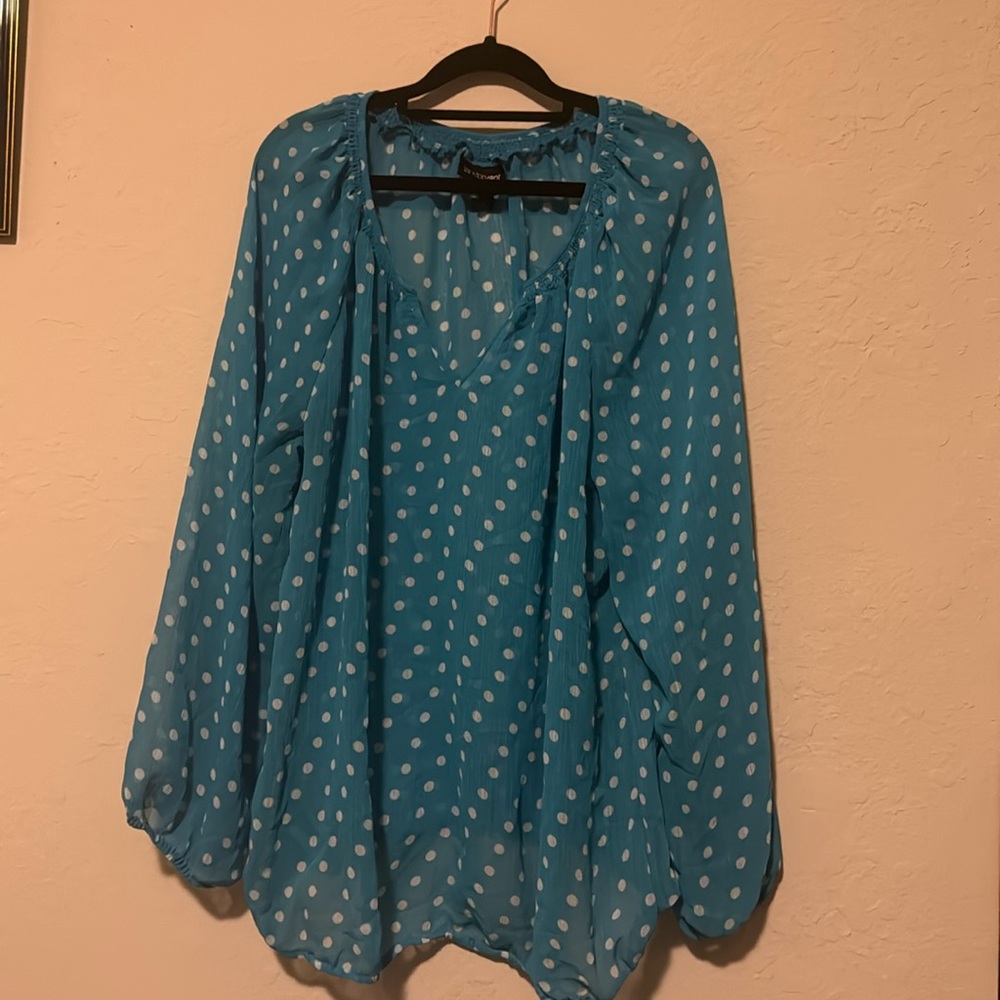 Lane Bryant Polka Dot Top Size 18/20